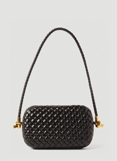 매듭 미노디에르 숄더백 Bottega Veneta 매듭 미노디에르 숄더백 블랙 bov0251022