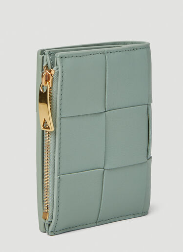 Bottega Veneta Intreccio 小号双折钱包 绿色 bov0251050