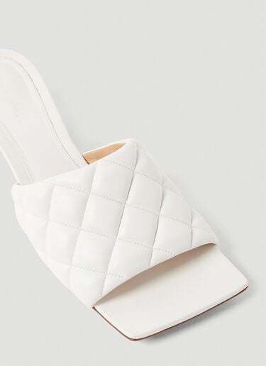 Padded Kitten Heel Mules Bottega Veneta Padded Kitten Heel Mules White bov0251083