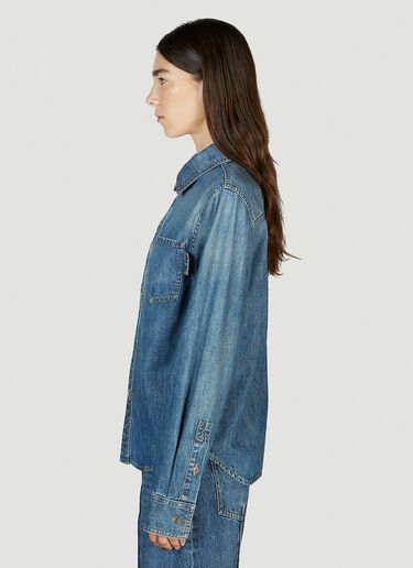 Bottega Veneta Medium Wash Denim Shirt Blue bov0251103