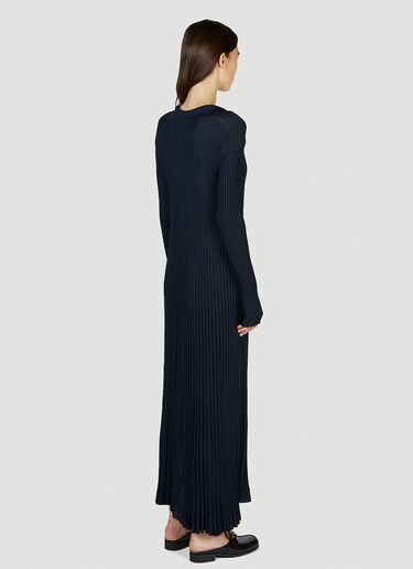 Light Plisse Dress Bottega Veneta Light Plisse Dress Navy bov0251113