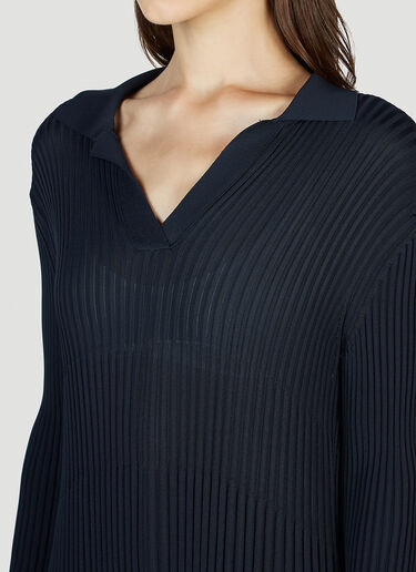 Bottega Veneta 轻薄褶裥连衣裙 藏蓝色 bov0251113