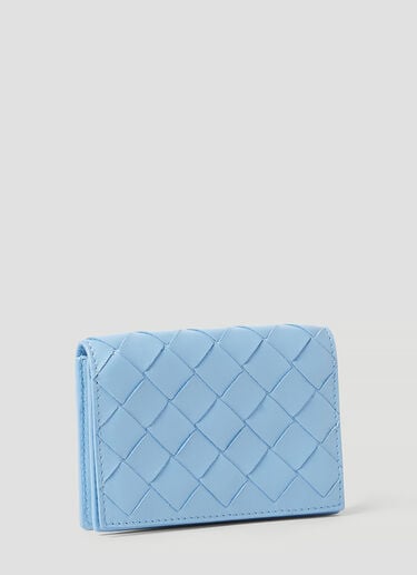Bottega Veneta 双折 Intrecciato 卡包 浅蓝 bov0252033