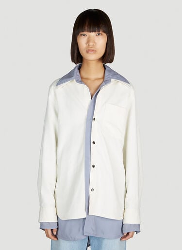 Double Layer Shirt Bottega Veneta Double Layer Shirt White bov0252064