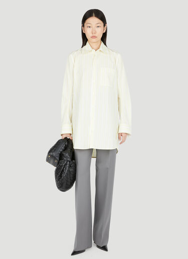Bottega Veneta 紧密羊毛精裁裤 灰色 bov0254001