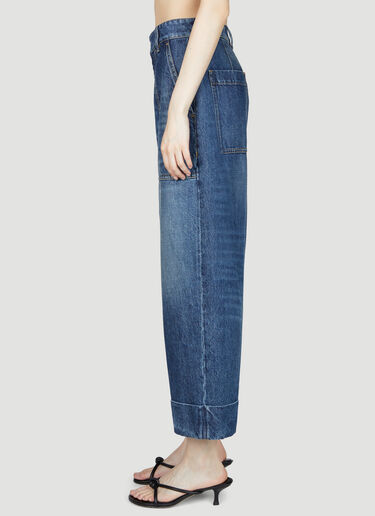 Folded Cuff Jeans Bottega Veneta Folded Cuff Jeans Blue bov0255010