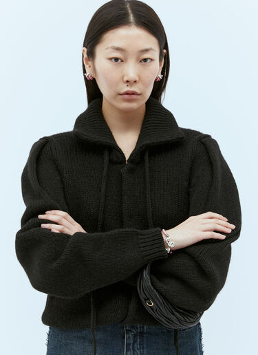 Bottega Veneta 结饰圈形耳环 粉色 bov0255040