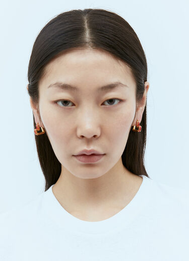H Beam Earrings Bottega Veneta H Beam Earrings Red bov0255041