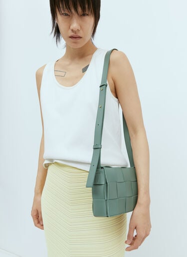 카세트 숄더백 Bottega Veneta 카세트 숄더백 그린 bov0255046