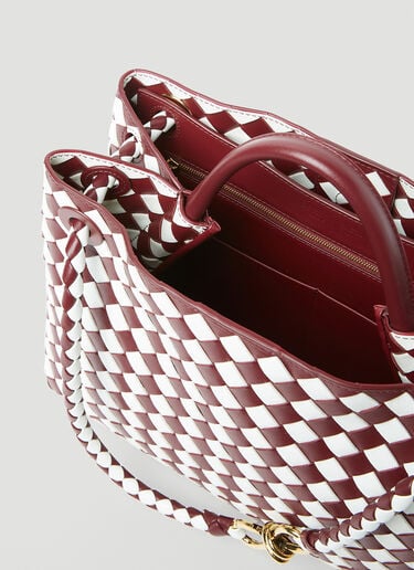 Bottega Veneta 미디엄 안디아모 핸드백 버건디 bov0255081