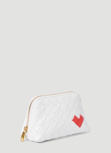 Intrecciato Beauty Pouch Bottega Veneta Intrecciato Beauty Pouch White bov0255088
