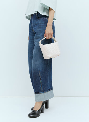 인트레치아토 가죽 핸드백 Bottega Veneta 인트레치아토 가죽 핸드백 화이트 bov0255103