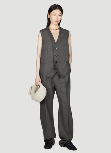 Bottega Veneta 하운즈투스 울 팬츠 브라운 bov0255105