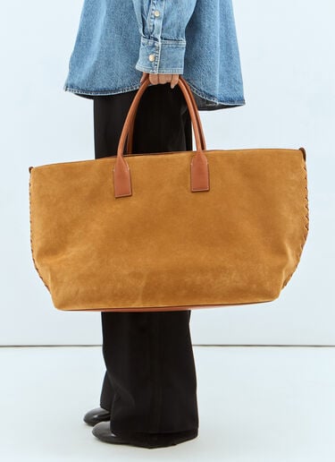 Large Cabat Suede Tote Bag Bottega Veneta Large Cabat Suede Tote Bag Camel bov0257057