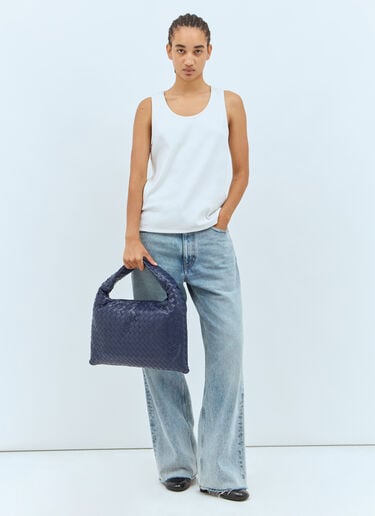 スモール ホップ ショルダーバッグ Bottega Veneta スモール ホップ ショルダーバッグ ネイビー bov0257060