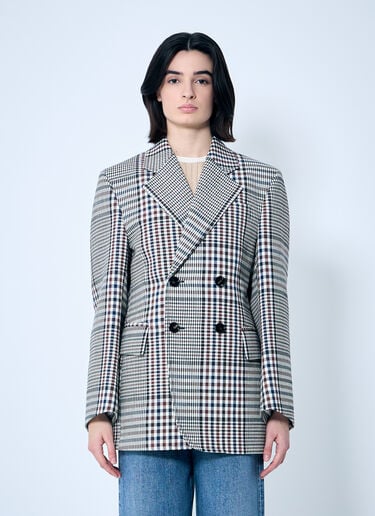 Structured Check-Cotton Blazer Bottega Veneta Structured Check-Cotton Blazer Brown bov0259009