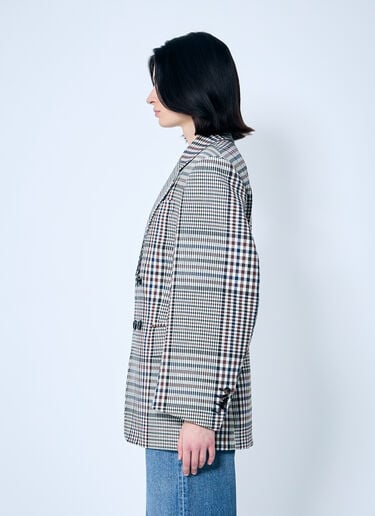 Structured Check-Cotton Blazer Bottega Veneta Structured Check-Cotton Blazer Brown bov0259009