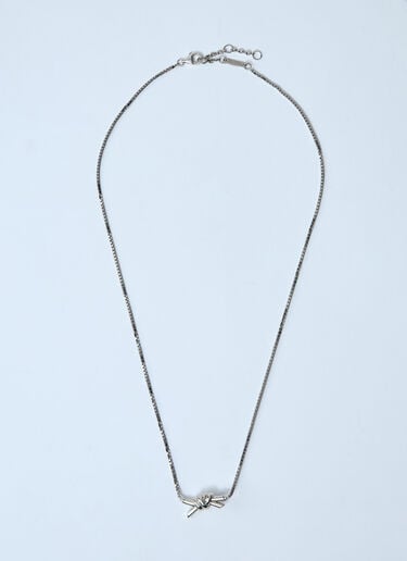 Knot Necklace Bottega Veneta Knot Necklace Silver bov0259057