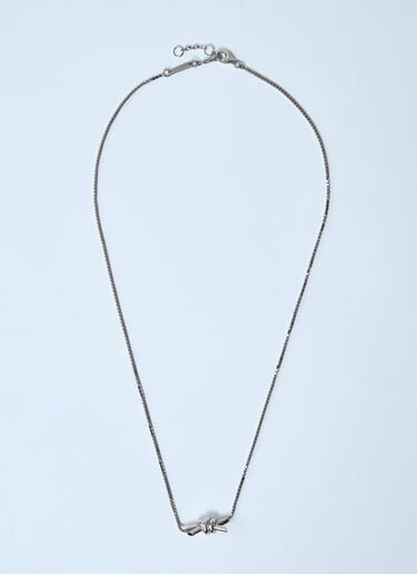Knot Necklace Bottega Veneta Knot Necklace Silver bov0259057