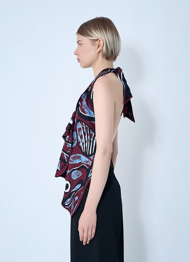 Silk Twill Printed Top Bottega Veneta Silk Twill Printed Top Black bov0260008