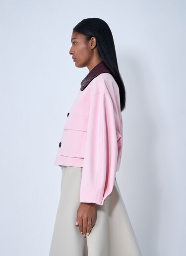Bottega Veneta Cotton Twill Jacket Pink bov0261001