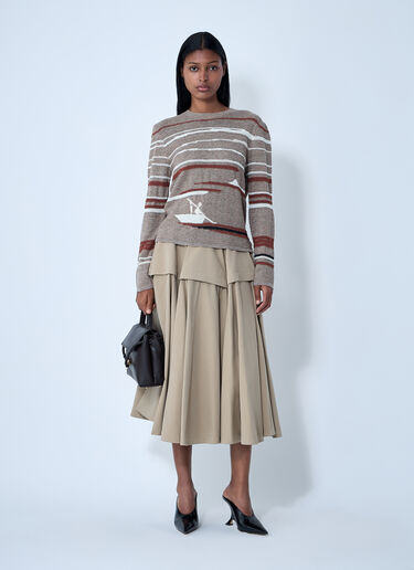 Bottega Veneta Linen-And-Cotton Sweater Beige bov0261005
