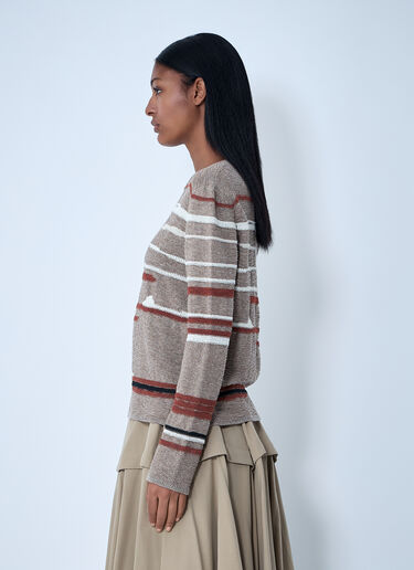 Linen-And-Cotton Sweater Bottega Veneta Linen-And-Cotton Sweater Beige bov0261005