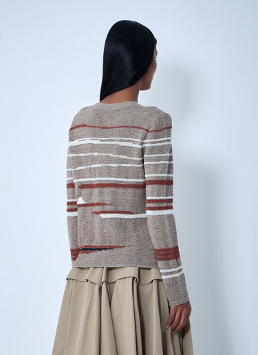 Bottega Veneta Linen-And-Cotton Sweater Beige bov0261005