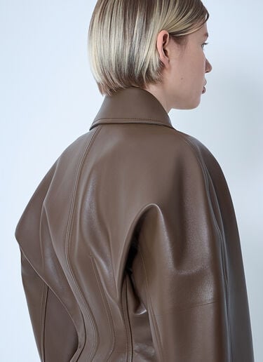 가죽 블루종 재킷 Bottega Veneta 가죽 블루종 재킷 그레이 bov0261010