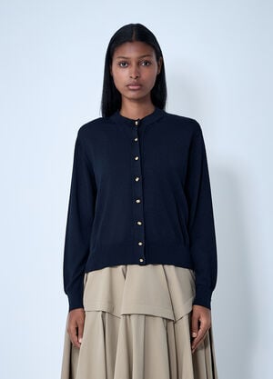 Bottega Veneta Cotton-And-Viscose Twinset Navy bov0261013