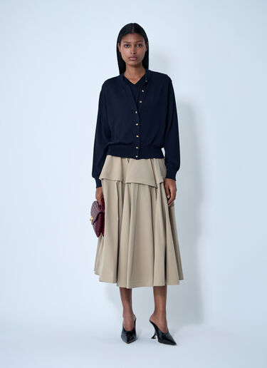 Cotton-And-Viscose Twinset Bottega Veneta Cotton-And-Viscose Twinset Navy bov0261013