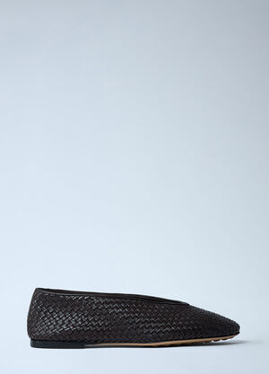 Bottega Veneta Rosa Ballerina Flats Brown bov0261015