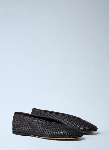 Bottega Veneta Rosa Ballerina Flats Brown bov0261015
