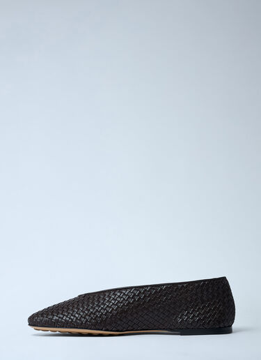 Bottega Veneta Rosa Ballerina Flats Brown bov0261015