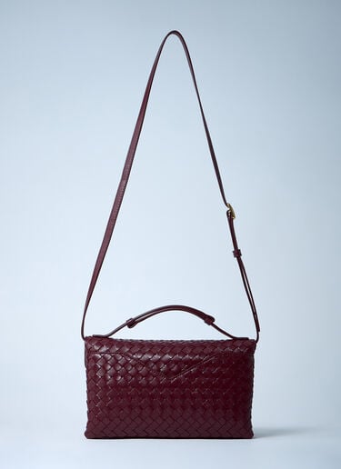Bottega Veneta Knot Lock 斜挎包  酒红色 bov0261046
