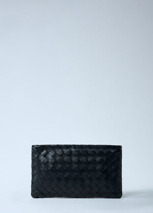 Bottega Veneta Small Intrecciato Flat Pouch Black bov0261057