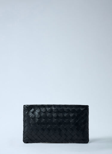 Small Intrecciato Flat Pouch Bottega Veneta Small Intrecciato Flat Pouch Black bov0261057