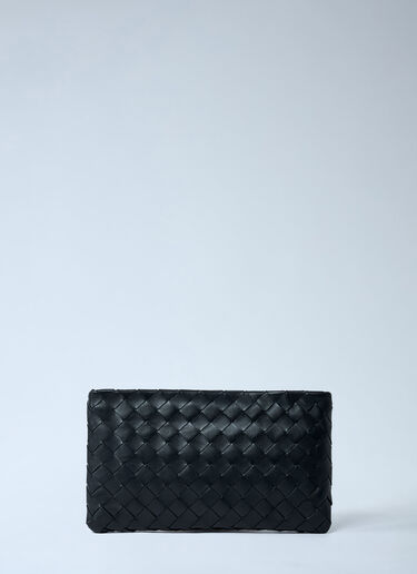 Small Intrecciato Flat Pouch Bottega Veneta Small Intrecciato Flat Pouch Black bov0261057