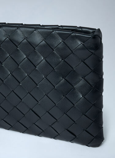 Small Intrecciato Flat Pouch Bottega Veneta Small Intrecciato Flat Pouch Black bov0261057