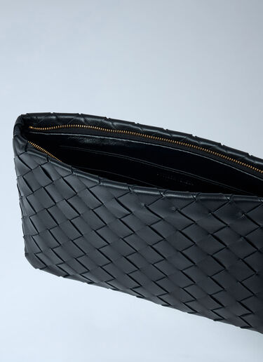 Small Intrecciato Flat Pouch Bottega Veneta Small Intrecciato Flat Pouch Black bov0261057