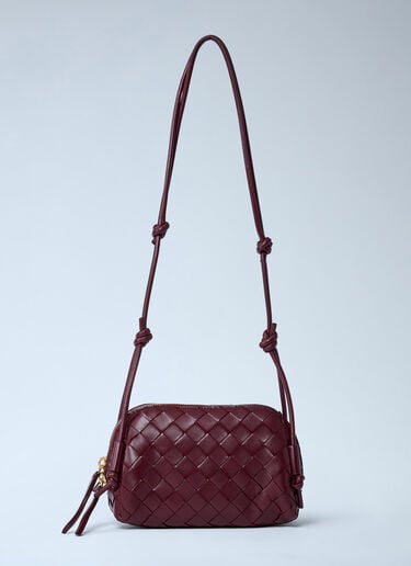 Concert Pouch Crossbody Bag Bottega Veneta Concert Pouch Crossbody Bag Burgundy bov0261059