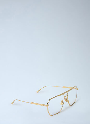 Bottega Veneta Classic Aviator Glasses Gold bov0362001