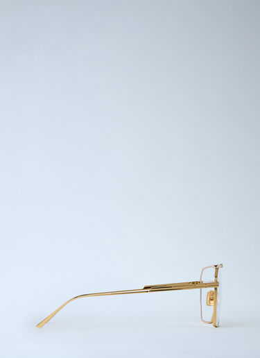 Classic Aviator Glasses Bottega Veneta Classic Aviator Glasses Gold bov0362001