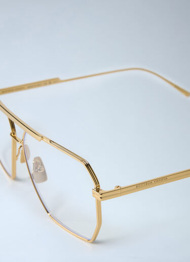 Bottega Veneta Classic Aviator Glasses Gold bov0362001