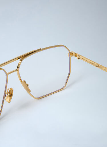 Bottega Veneta Classic Aviator Glasses Gold bov0362001