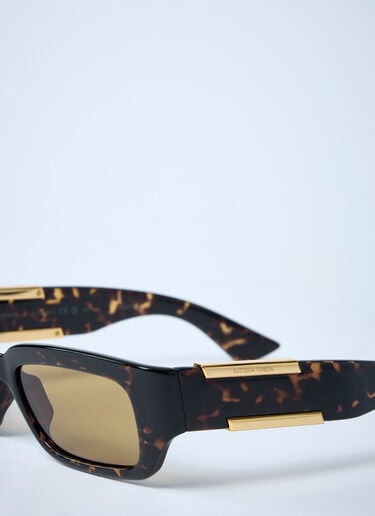 Bottega Veneta 대시 사각 선글라스  브라운 bov0362002