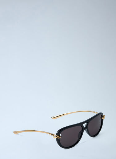 Knot Aviator Sunglasses Bottega Veneta Knot Aviator Sunglasses Black bov0362003