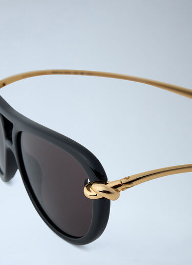 Bottega Veneta Knot Aviator Sunglasses Black bov0362003