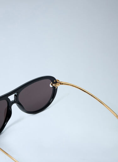 Bottega Veneta Knot Aviator Sunglasses Black bov0362003