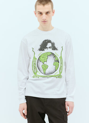 Conspiracy Long-Sleeve T-Shirt Brain Dead Conspiracy Long-Sleeve T-Shirt White bra0154004
